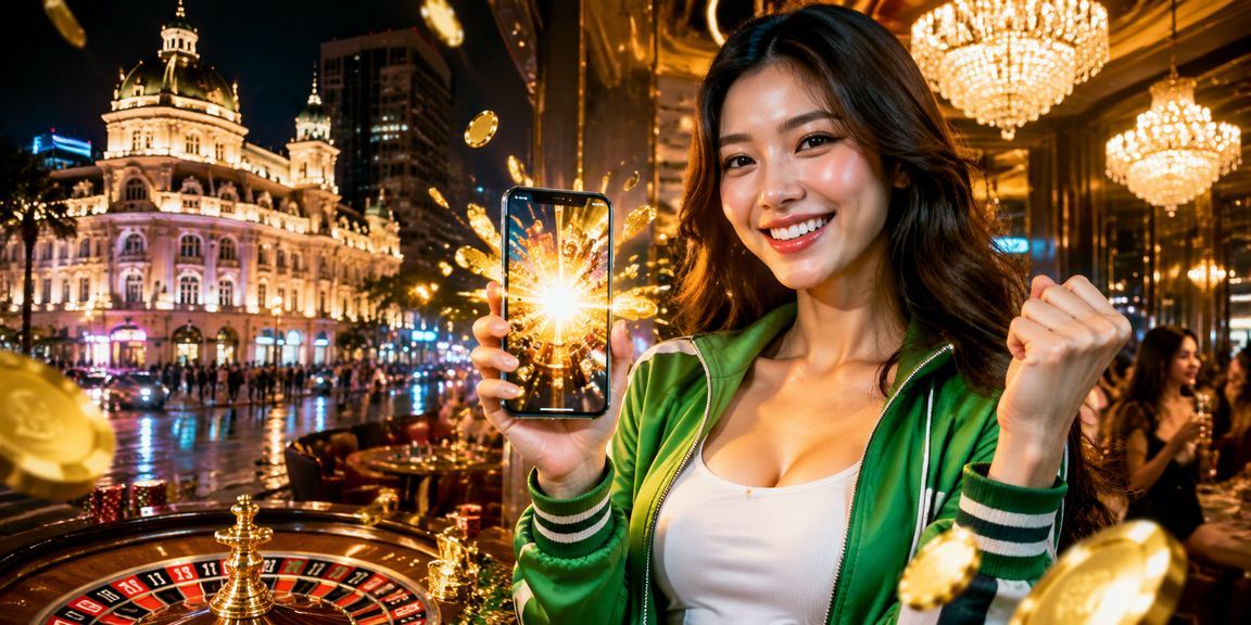 Cảnh chơi casino di động tại TP. Hồ Chí Minh với thiết kế hiện đại